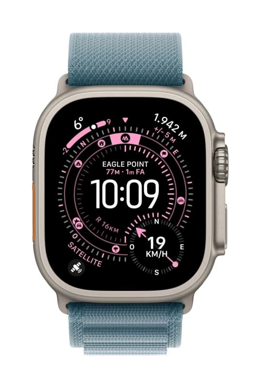 Apple Apple MG9K4ZM/A Smart Wearable Accessories Band Blue Titanium, Polyester, Spandex MG9K4ZM/A