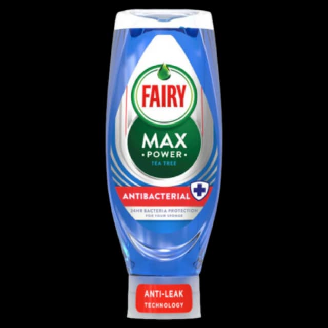 Fairy Washing Up Liquid Max Power Tea Tree Antibacterial 640ml NWT7458 NWT7458