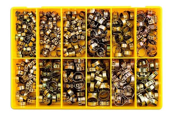 Clic Type Re-usable Hose Clip Assorted Box Pk 500 Connect 35259