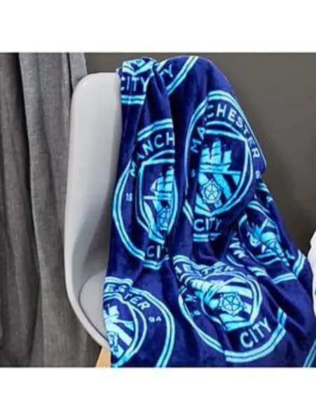 Manchester City FC MAN CITY MONOCREST BLANKET - Size 100x150