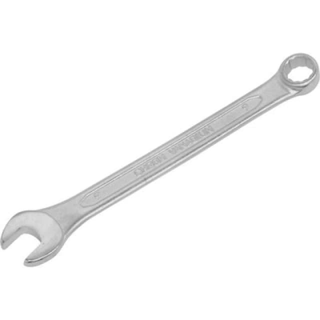 Loops 9mm Combination Spanner - Fully Polished Heads - Chrome Vanadium Steel Metallics