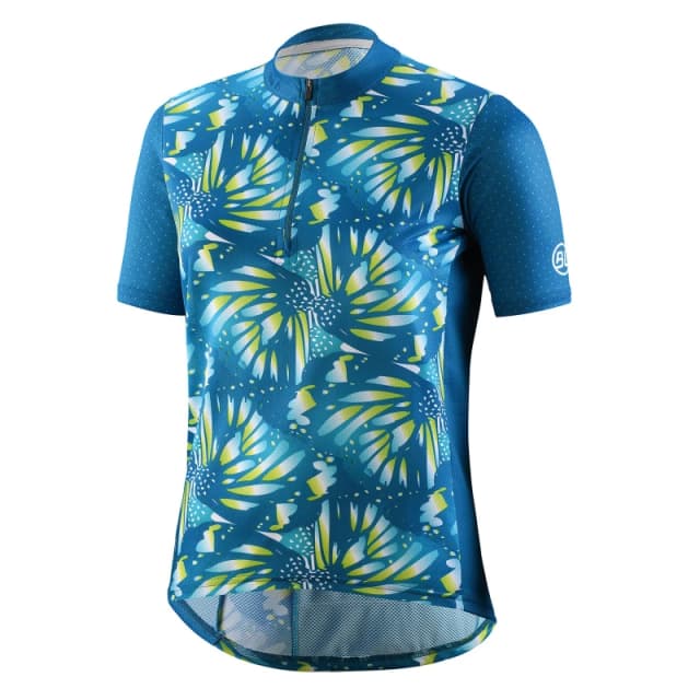Bicycle Line Womens Dalia Short Sleeve UPF 30+ Loose Fit Cycling Jersey Turquoise female 8 (XS)