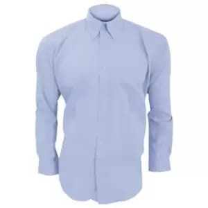 Kustom Kit Mens Long Sleeve Corporate Oxford Shirt (14.5inch) (Light Blue)
