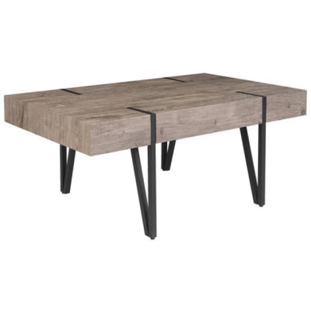 Beliani Industrial Coffee Table Adena Brown