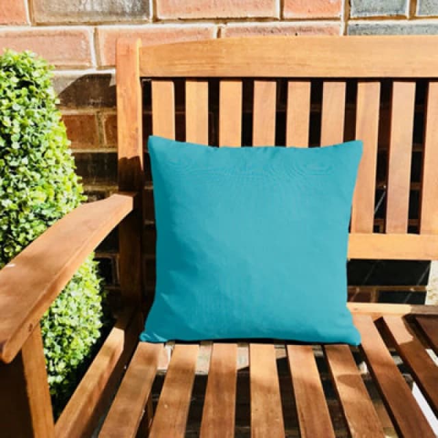 rucomfy Beanbags Rucomfy Indoor Or Outdoor Cushion 45X45Cm - Turquoise Water-Resistant Scatter Pillow For Garden, Patio & Home