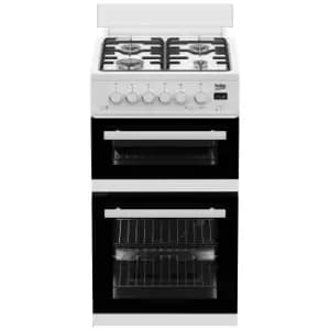 Beko EDG507W 50cm Twin Cavity Gas Cooker in White