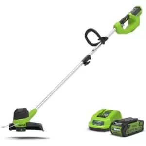 G40LTK2 Cordless 40v Front Mount Line Trimmer 33cm/13in with Battery - Greenworks