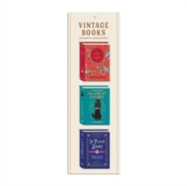 Vintage Books Shaped Magnetic Bookmarks. Gift Books