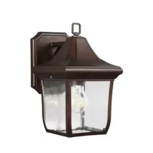 Outdoor IP44 Wall Light Sconce Patina Bronze LED E27 60W Bulb Outside External