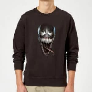 Venom Face Photographic Sweatshirt - Black - XXL