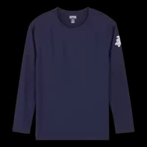 Men Rashguard Solid - Regular - Blue - Size S - Vilebrequin