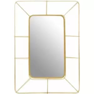 Yaxa Wall Mirror Faux Gold Foil - Premier Housewares