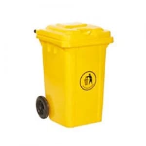 GPC Wheelie Bin Yellow 80L