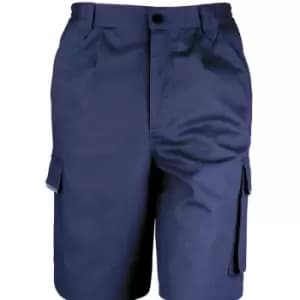 Result Unisex Work-Guard Action Shorts / Workwear (S) (Navy) - Navy
