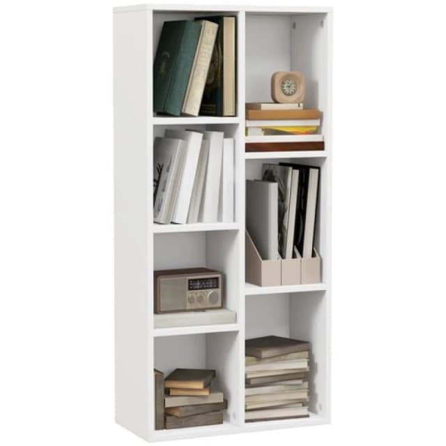 Homcom Bookcase Modern Bookshelf Cabinet White 836-367WT