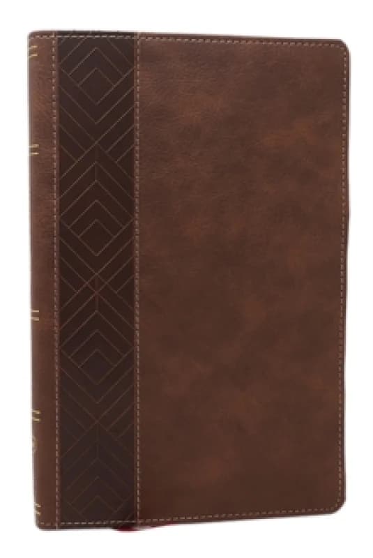 NKJV, Personal Size New Testament, Brown Leathersoft, Red Letter, Comfort Print Leather / fine binding