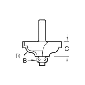 Trend - C096X1/4 SELF GUIDED OGEE 4MM RADIUS