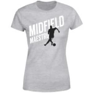 Midfield Maestro Womens T-Shirt - Grey - 3XL