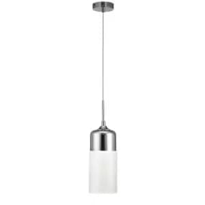 Design suspension Mia Chrome polished 1 bulb 47cm