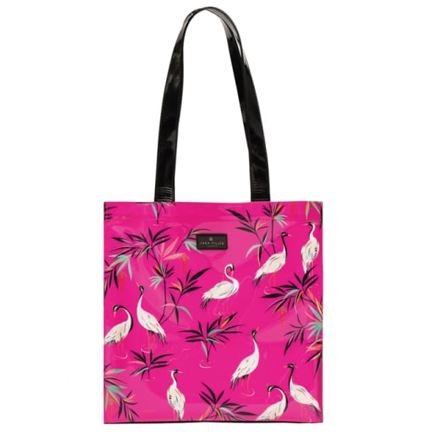 Sara Miller Everyday Shopper Tote Bag - Shoppers Everyday Shopper Tote Bag - Shoppers - 35(h) x35(w) x 11.5(d) cm - Pink Heron - Sme1001-008 Pink Hero