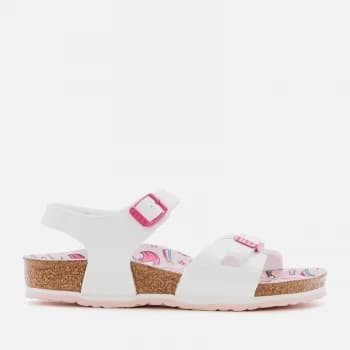 Birkenstock Rio Kids Sandals - Patent White/Unicorn - UK 1 Kids