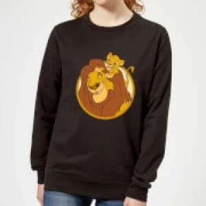 Disney Mufasa & Simba Womens Sweatshirt - Black