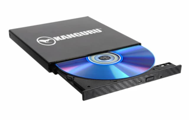 iStorage iStorage Kanguru QS Slim BD-RE Bluray Burner|Burn Blurays, DVDs or CDs in a snap|Digitally-Signed Secure Firmware|Safe from “badUSB|Buffe