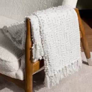 Hoem Arvo Boucle Yarn Throw Natural