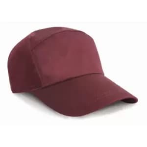 Result Unisex Plain Baseball Cap (One Size) (Burgundy)