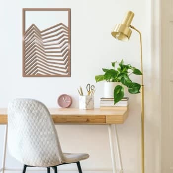 L?nes - Copper Copper Decorative Metal Wall Accessory