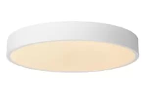 Unar Modern Flush ceiling light - Ø39,5cm - LED Dim. - 1x24W 2700K - 3 StepDim - White
