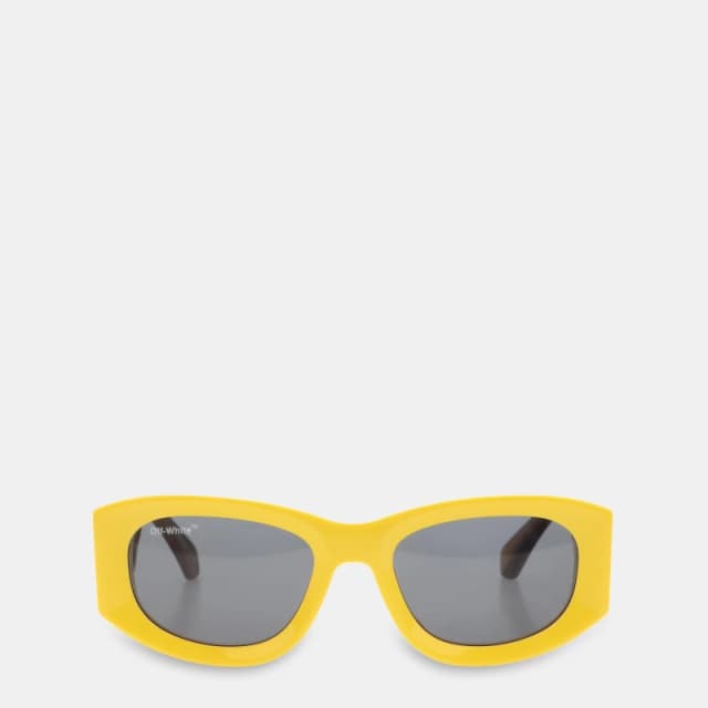 Off White Joan Sun Square Sunglasses Yellow Dark unisex One Size