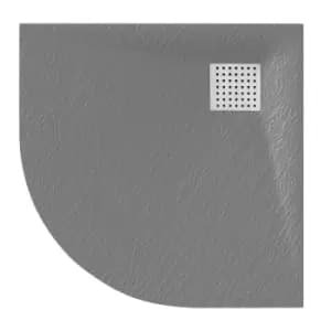 Veloce Duo Quadrant Shower Tray 900X900mm - Grey