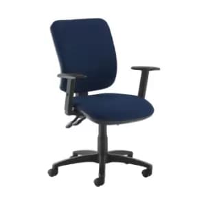 Dams MTO Senza High Back Operator Chair with Adjustable Arms - Curacao Blue