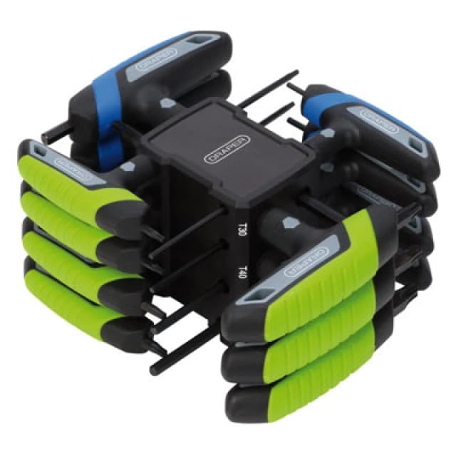 Draper 31120 Tx-Star And Metric T-Handle Hex Key Set (14 Piece)