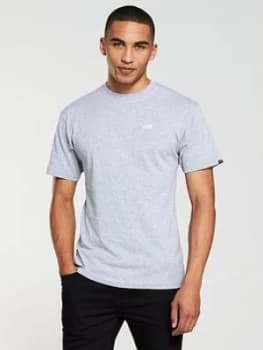 Vans Left Chest Logo T Shirt Athletic Heather Size S Men