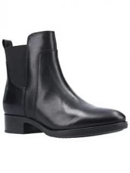 Geox Geox D Felicity G Black Leather Ankle Boot