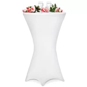 Cocktail Table Cover 5Pcs Set White 60cm
