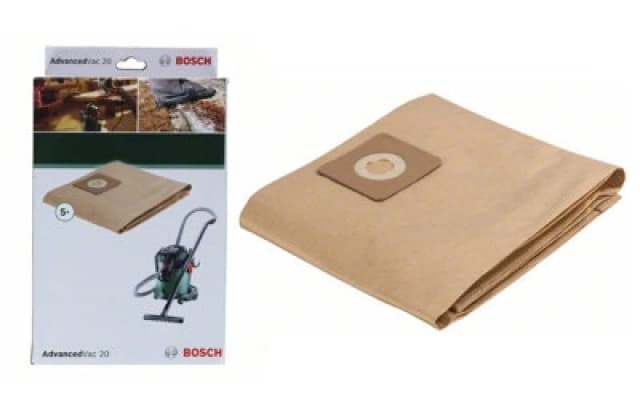 Bosch Paper Dust Bags for ADVANCEDVAC 20 Pack Qty: Pack of 5