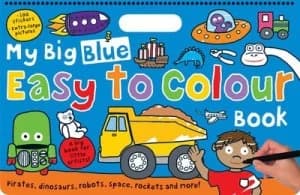 My Big Blue Easy to Colour Book by Roger Priddy Book