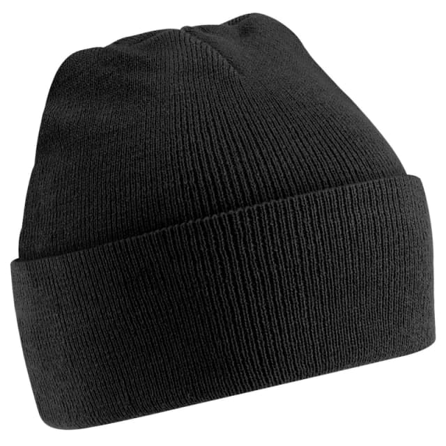 Beechfield Beechfield Men Soft Feel Knitted Winter Hat in Black One Size Male 5055747801941
