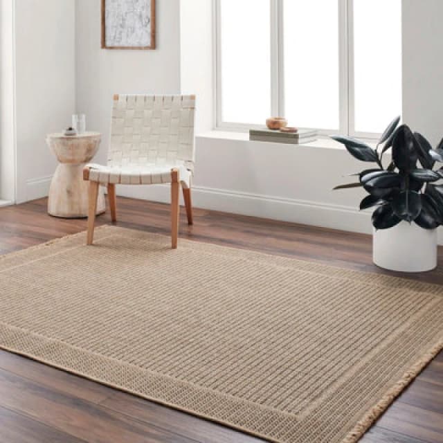 Livabliss In- & Outdoor Cottage Jute-Look Beige Mindy Area Rug 120 X 170 Cm - Easy To Clean, Perfect For Balcony, Kitchen Or Dining Room
