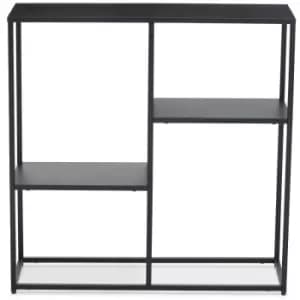 Premier Housewares Acero Metal Multi Shelf Unit, black
