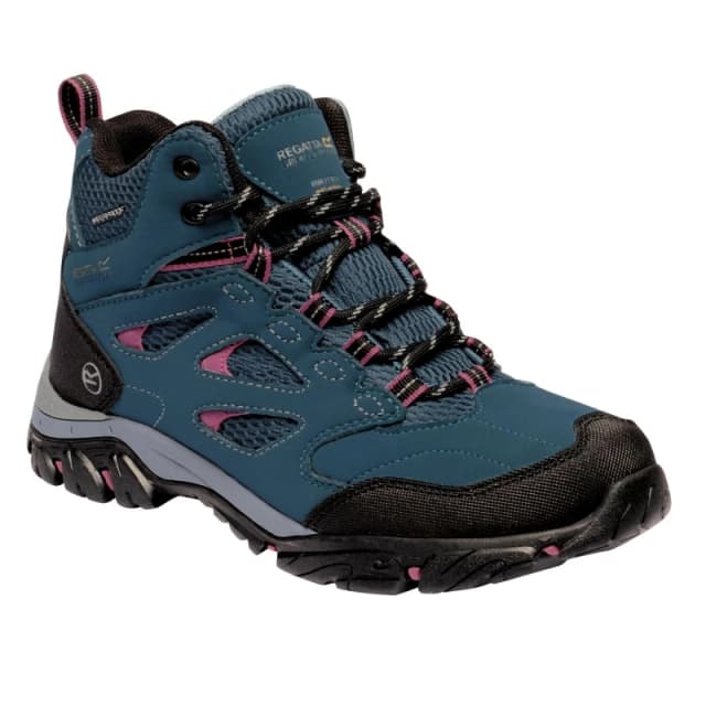 Regatta Womens/Ladies Holcombe IEP Mid Waterproof Fabric Walking Boots UK Size 4 (EU 37) Morrocan/Red Violo RWF573-UN6-4