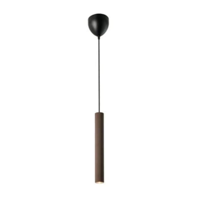 Nordlux Vico Metal Pendant Light Ribbed Brown,mains