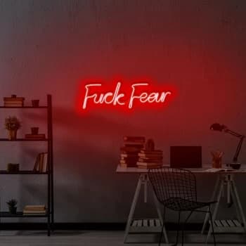 Fuck Fear - Red Red Wall Lamp
