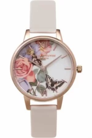 Ladies Olivia Burton Flower Show Floral Butterfly Watch OB15FS68