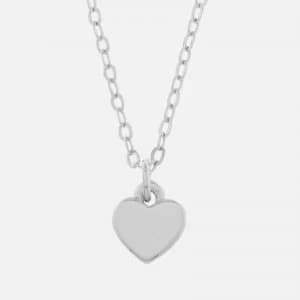 Ted Baker Womens Hara Tiny Heart Pendant Necklace - Silver - Rose Gold