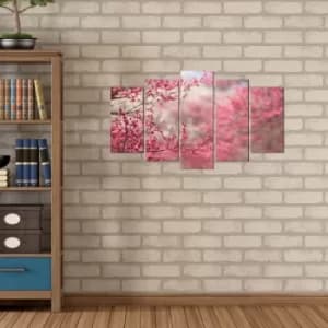 5MX-147 Multicolor Decorative MDF Painting (5 Pieces)