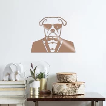 Bulldog - Copper Copper Decorative Metal Wall Accessory